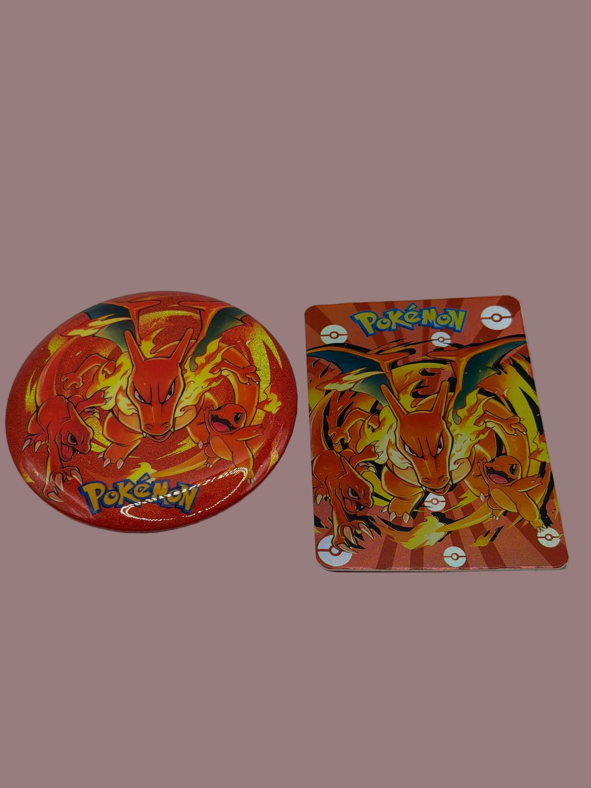 Pokémon Charizard Evolution Specialty Pin & Collectible Card Set