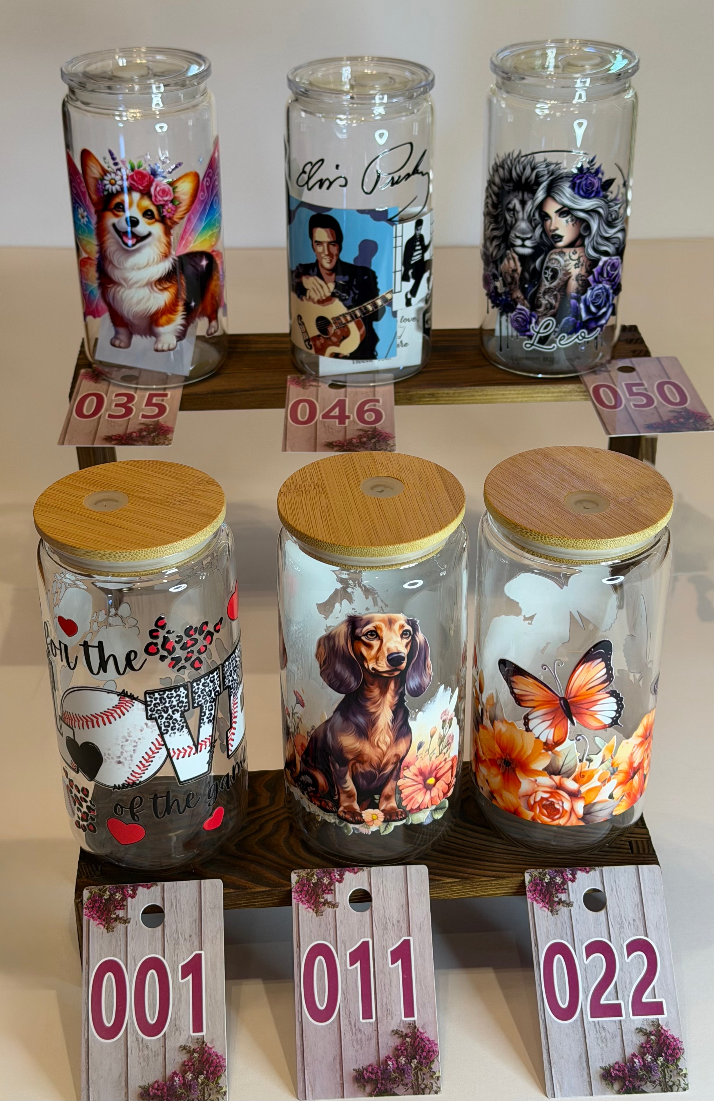 UV DTF Glass Tumblers - Set 3