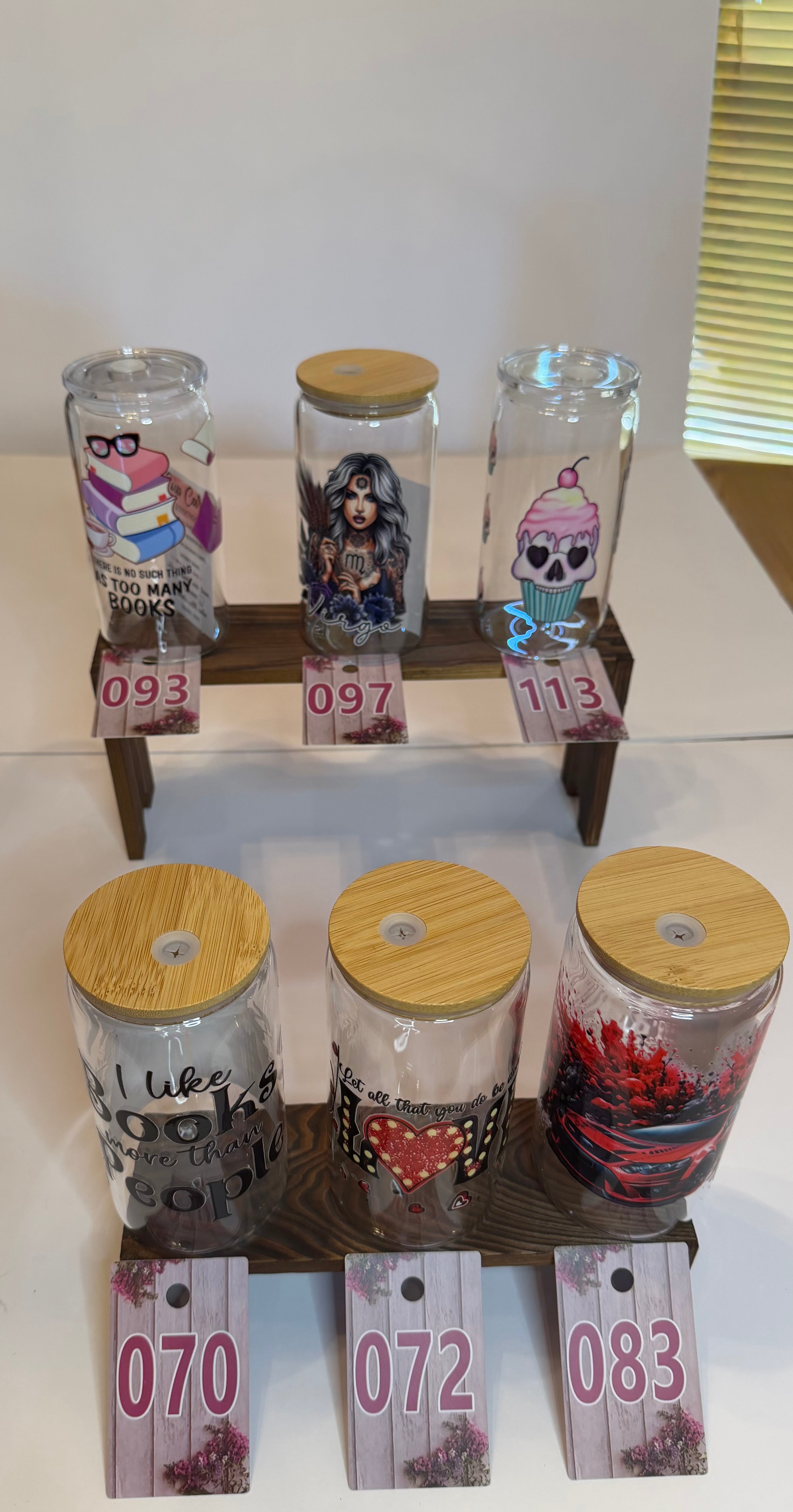UV DTF Glass Tumblers - Set 2