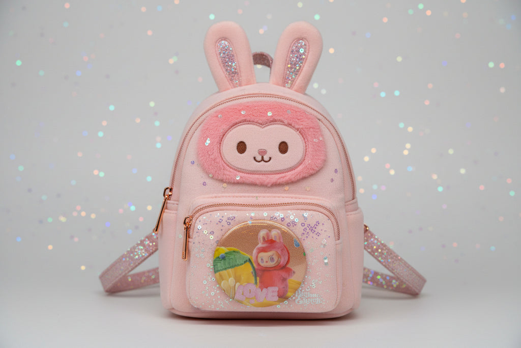 Labubu Big Into Energy Love Button Pin & Collectible Card