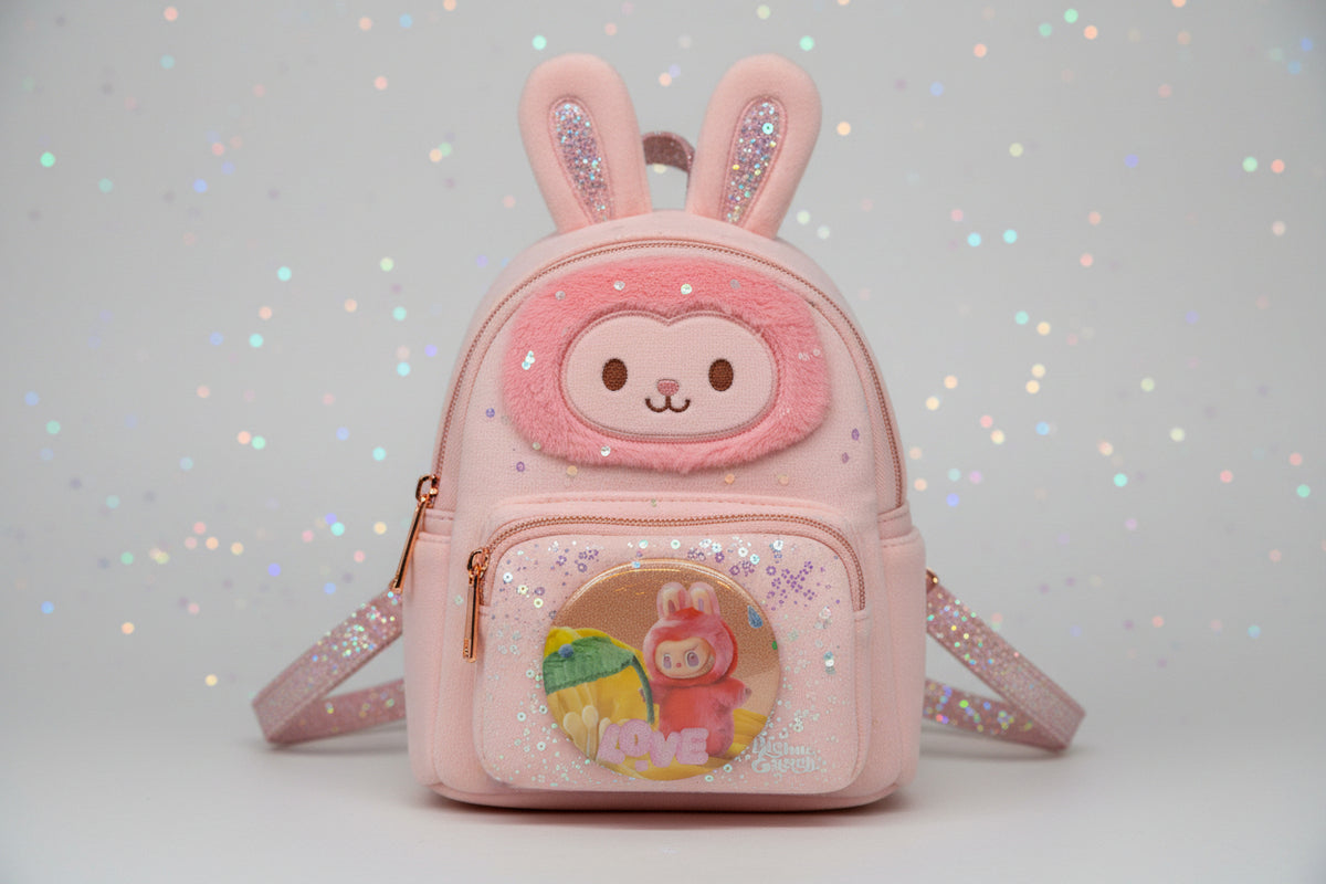 Labubu Big Into Energy Love Button Pin & Collectible Card
