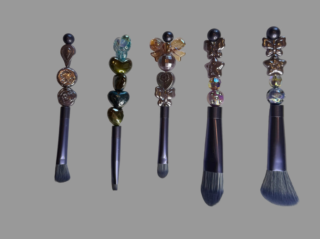 Dark Glam Beaded Makeup Brush