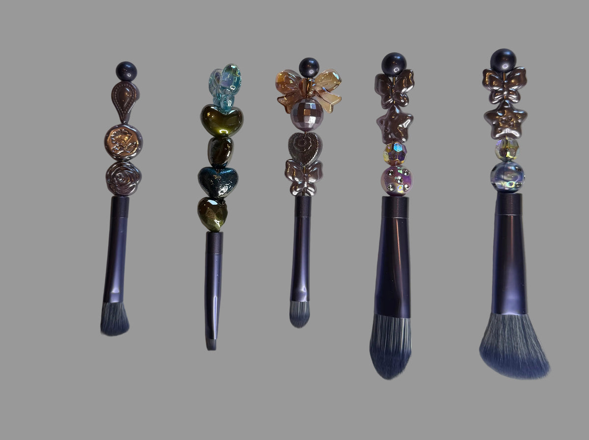 Dark Glam Beaded Makeup Brush