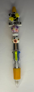 Bee-Yotch Multi-Color Beaded Pen