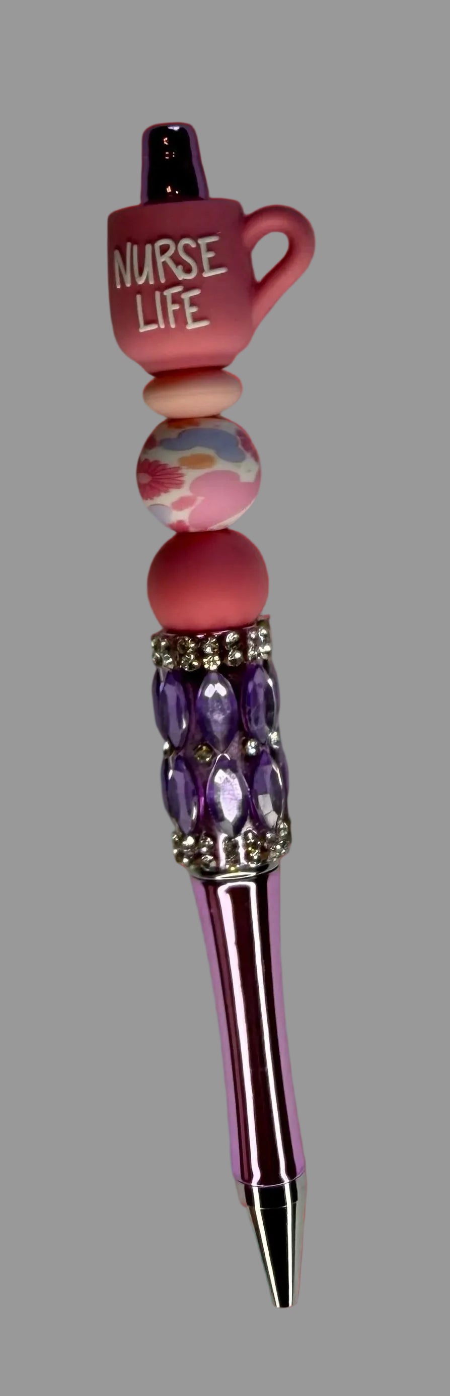 Nurse Life Beaded Pen