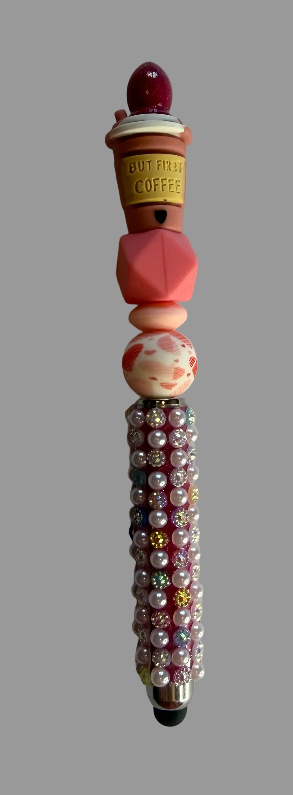 But First, Coffee Beaded Stylus