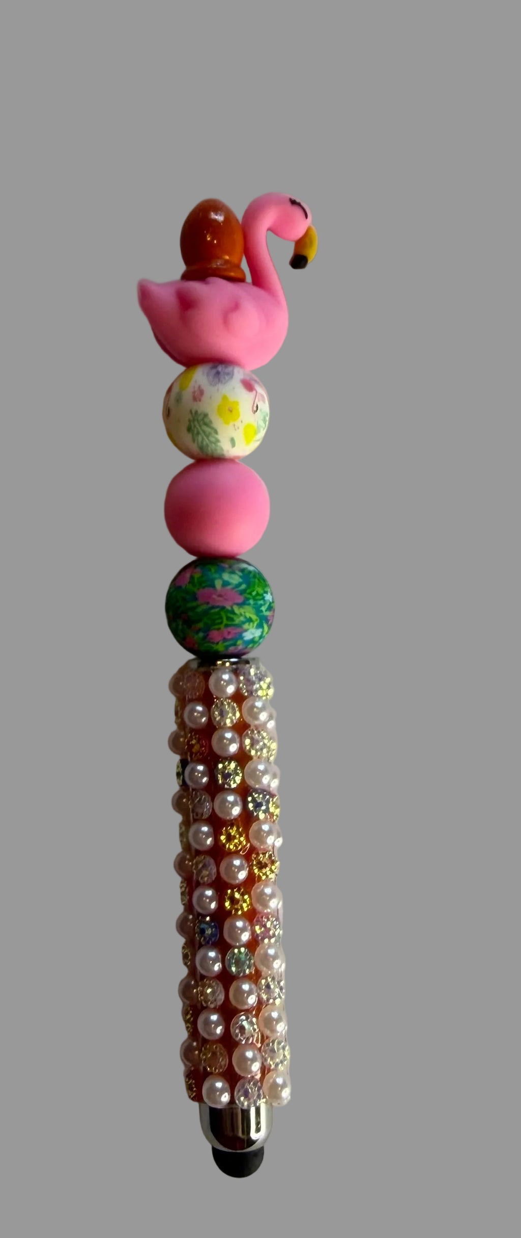 Flamingo Beaded Stylus