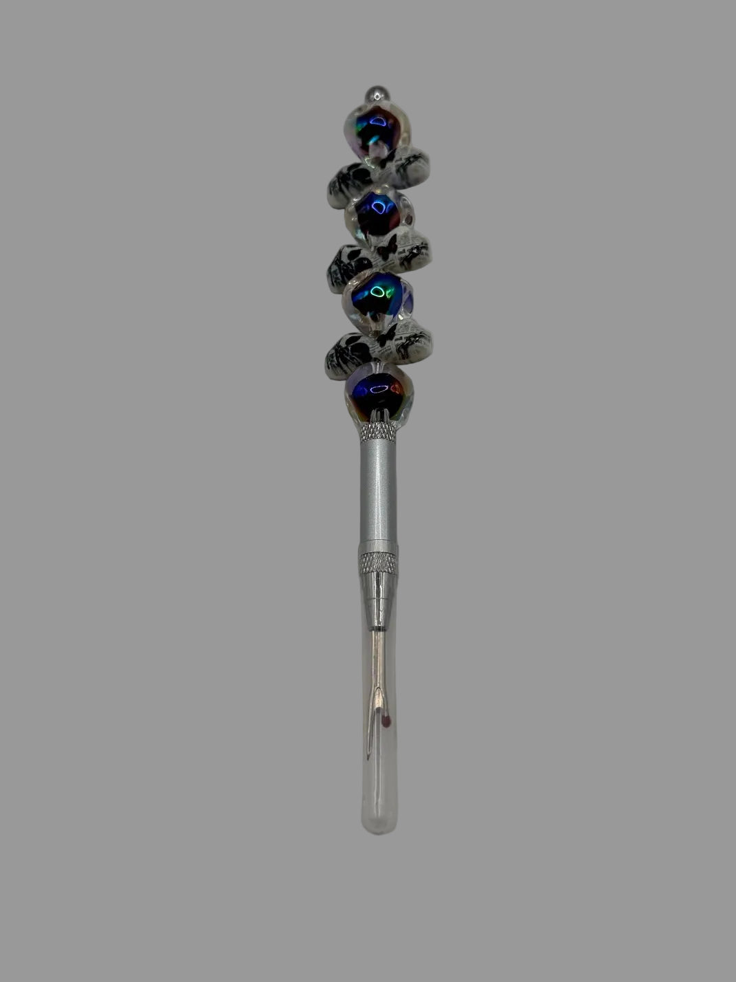Black Galaxy Iridescent Beaded Seam Ripper
