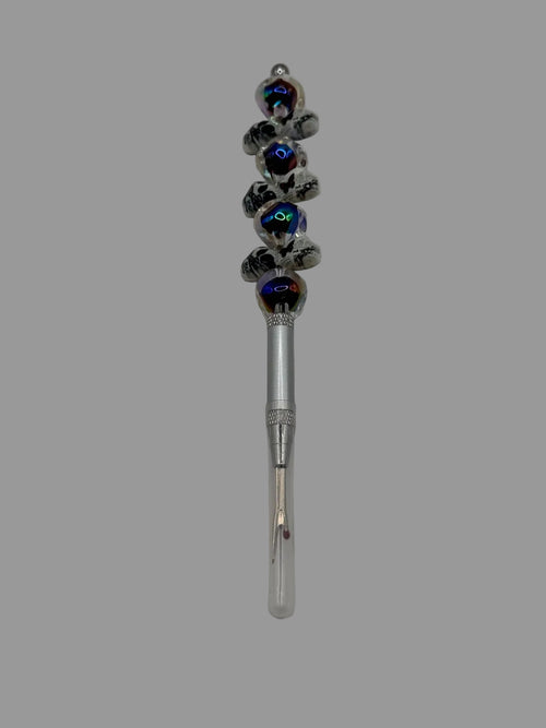 Black Galaxy Iridescent Beaded Seam Ripper