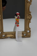 White Minnie Mouse Beaded Comb