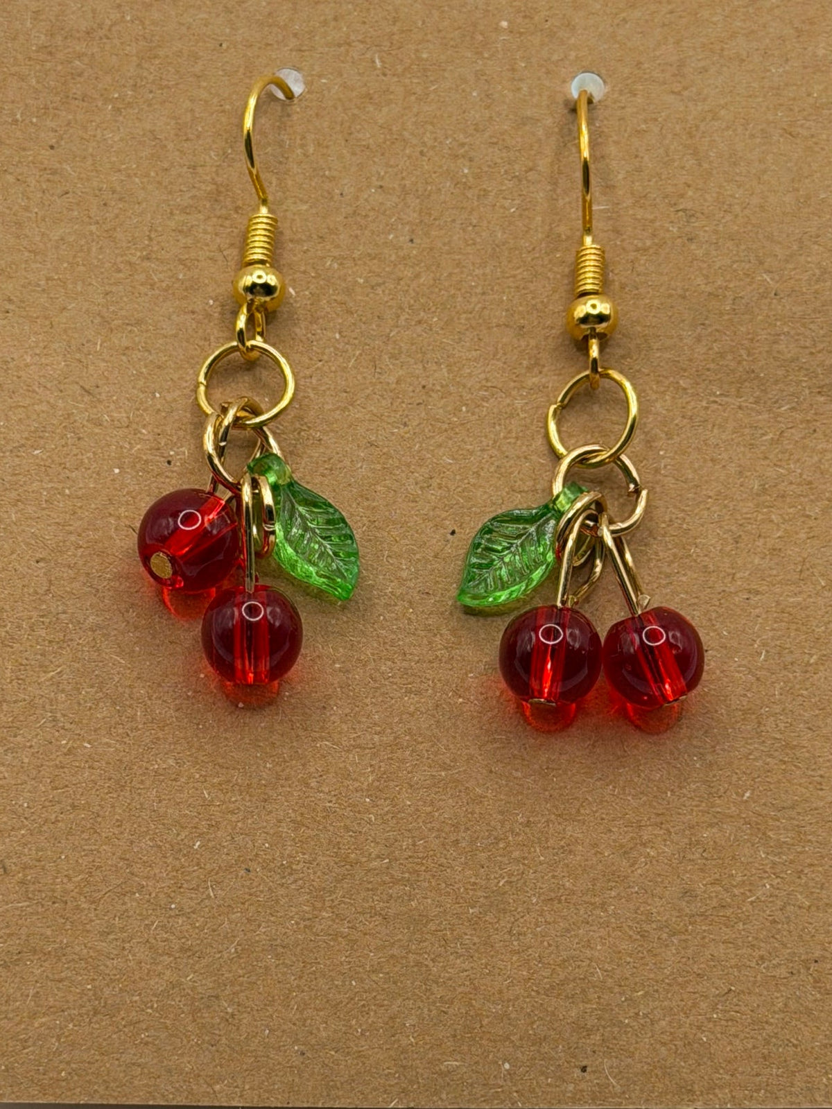 Cherry Beaded Earrings