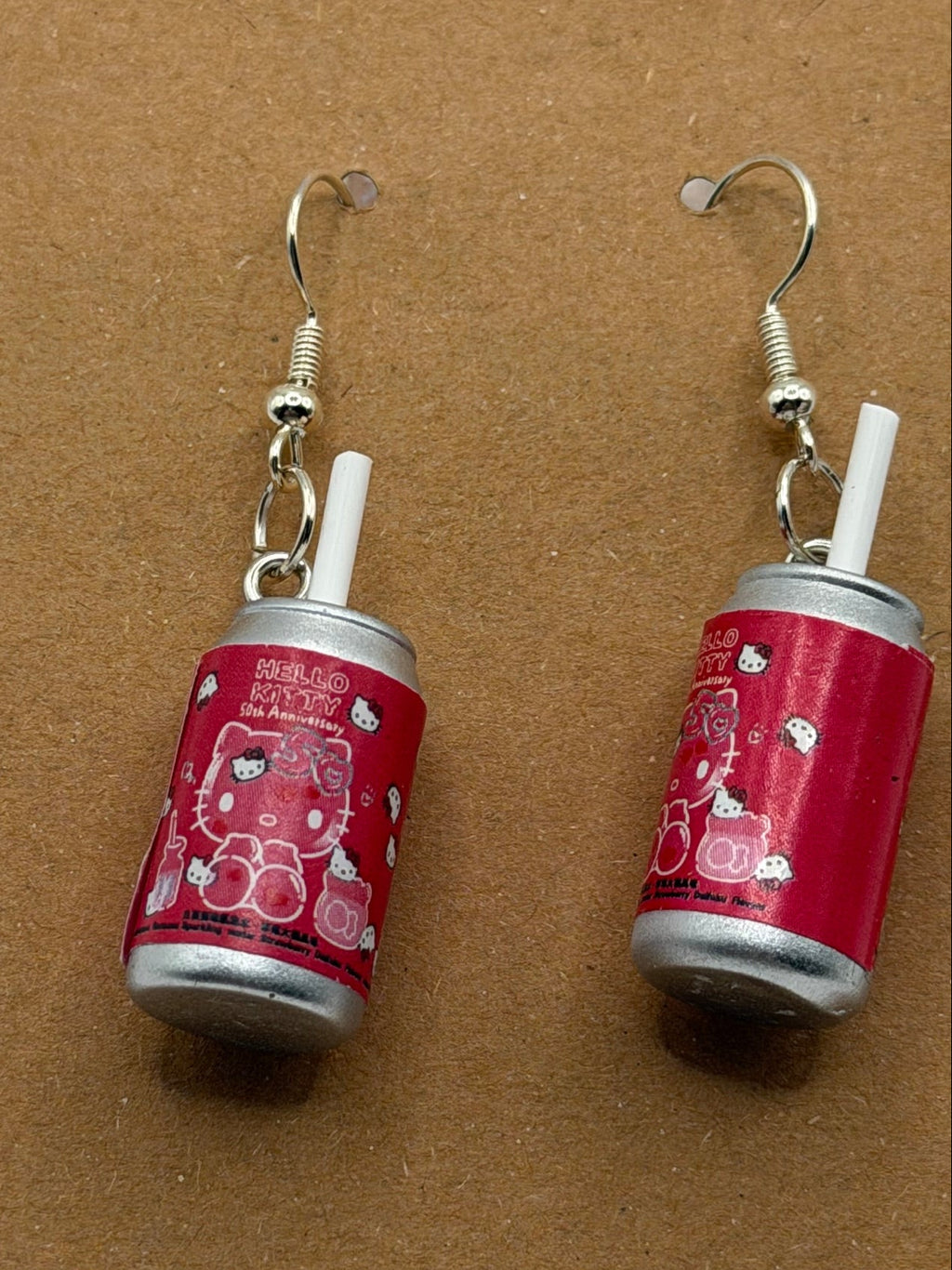 Hello Kitty Soda Can Earrings