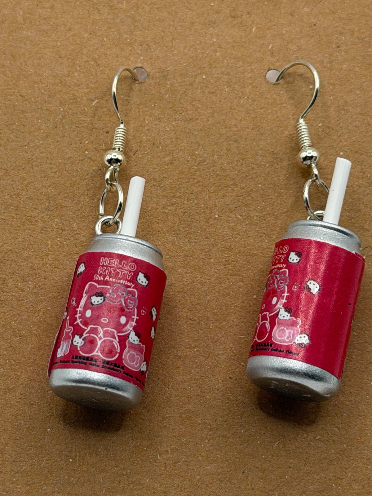 Hello Kitty Soda Can Earrings