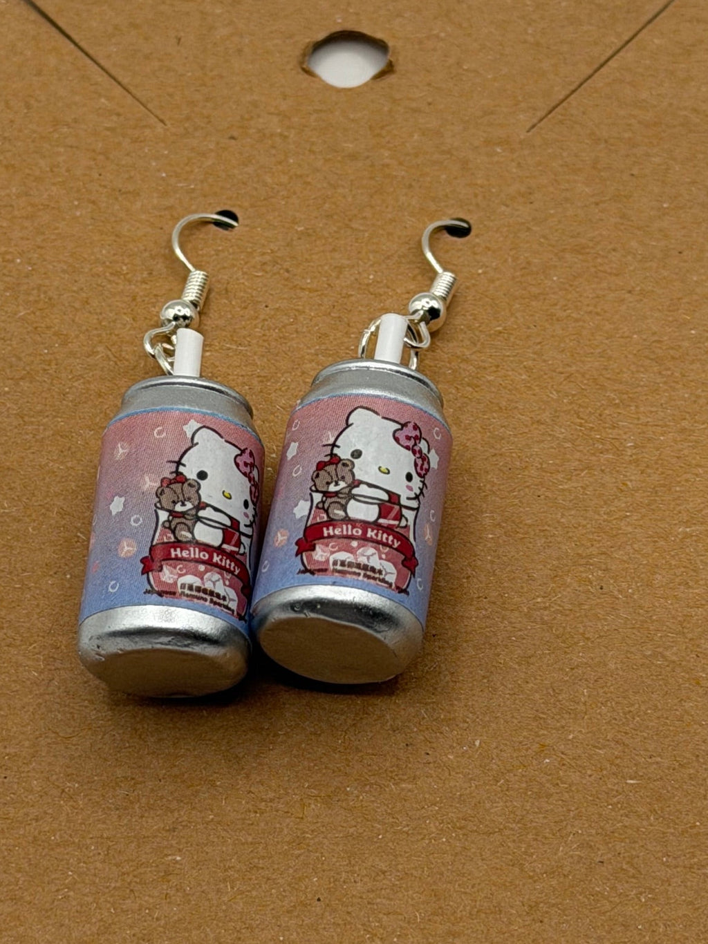 Hello Kitty Pastel Soda Can Earrings