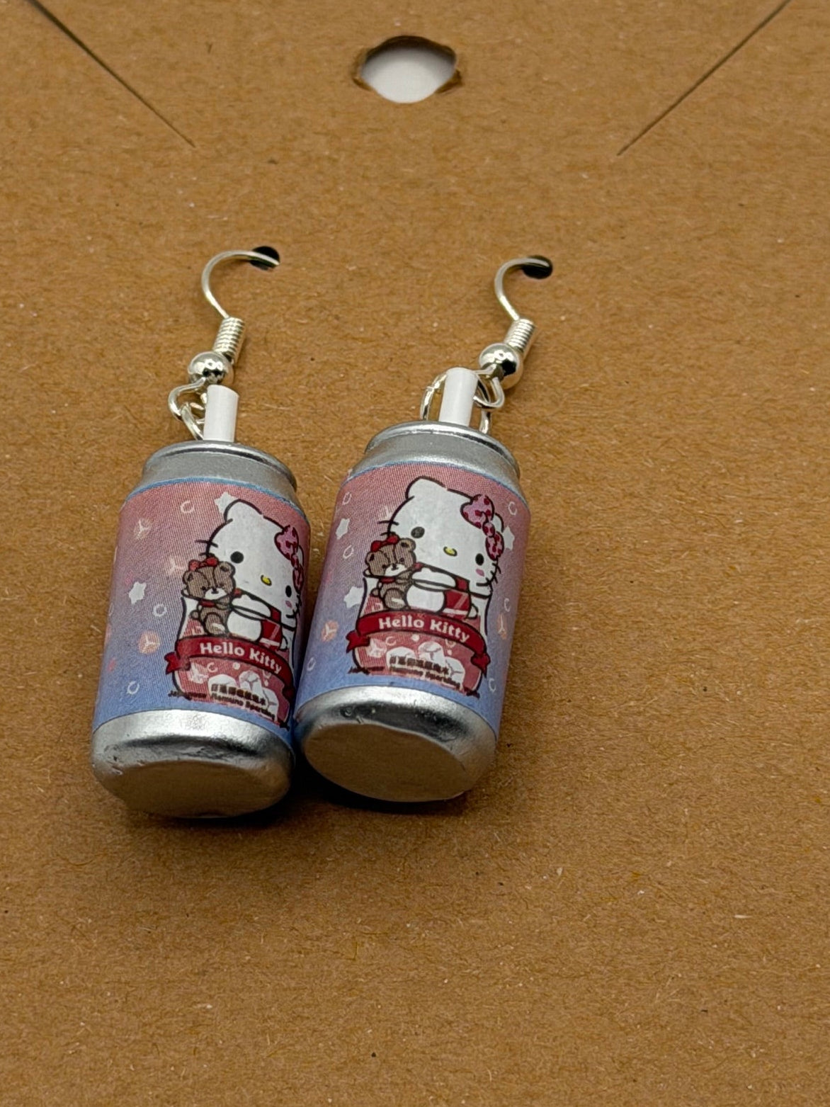 Hello Kitty Pastel Soda Can Earrings