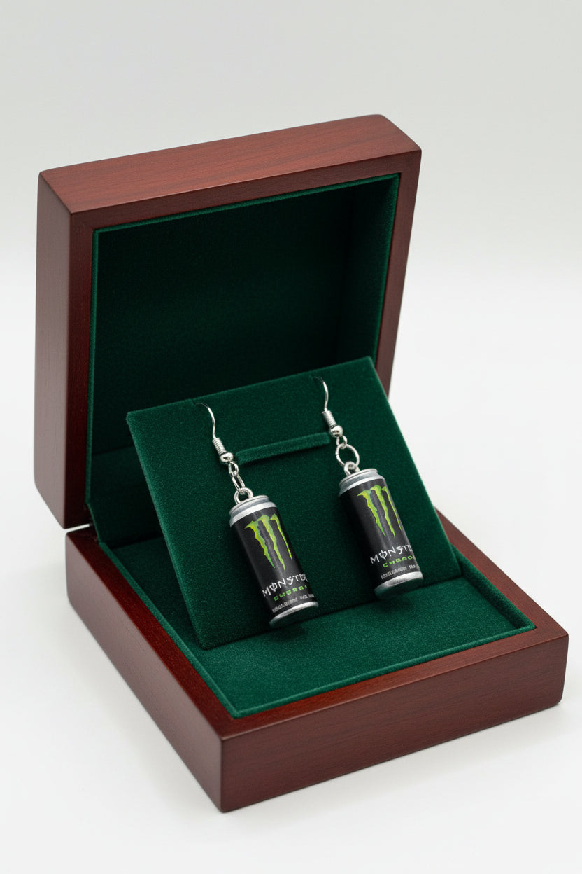 Monster Energy Can Dangle Earrings
