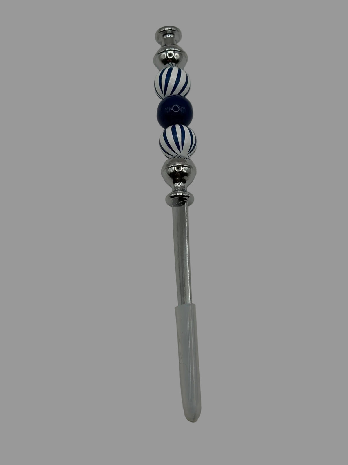 Navy & White Striped Beaded Letter Opener