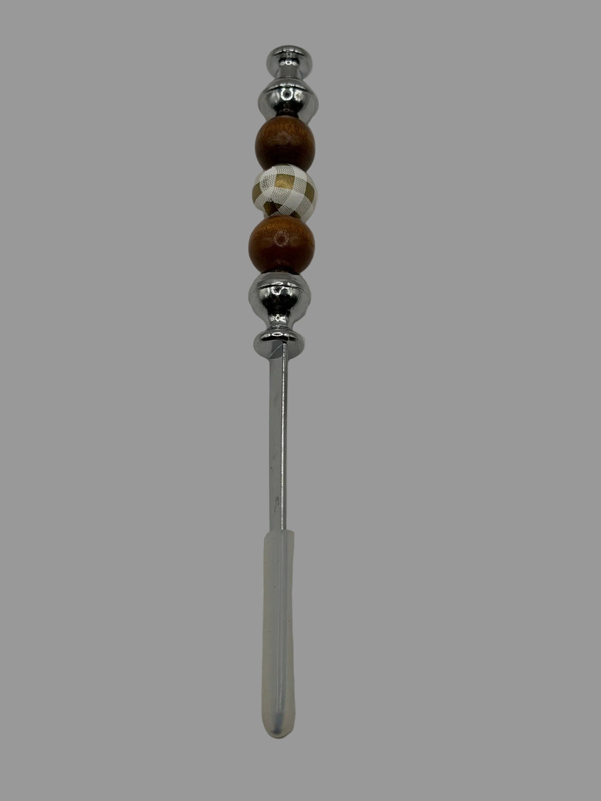 Brown Wooden Bead & Soccer Ball Letter Opener