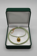 Sage Green Cord Cowboy Hat Necklace