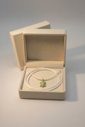 White Double Cord Sea Turtle Necklace