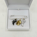 Handmade Western Cowboy Charm Pin Set