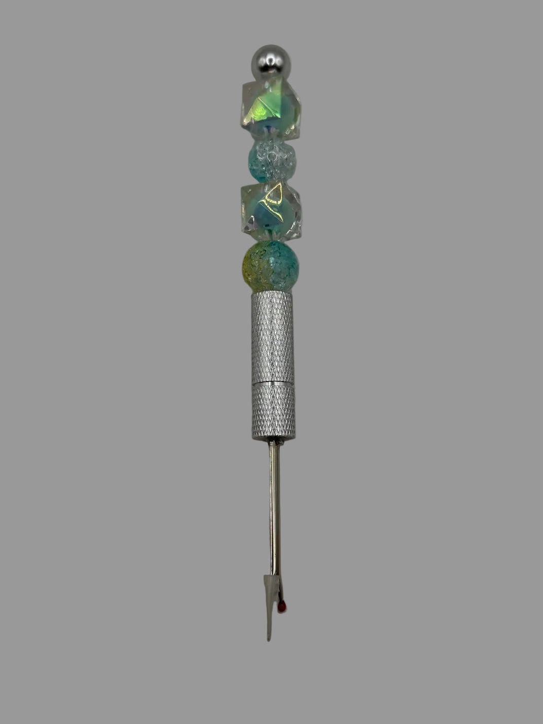 Iridescent Green Crystal Beaded Seam Ripper